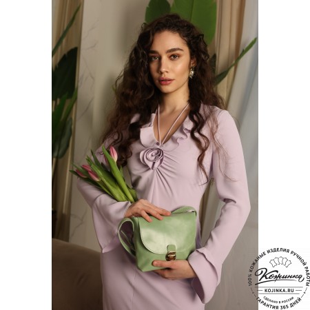  Кожаная сумка "Калифорния Нью" (мята)